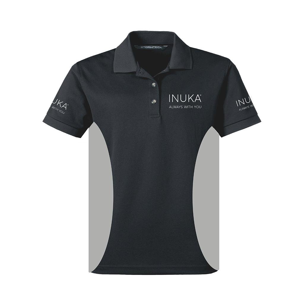 Golf Shirt: Black/Silver (XS) - Short Sleeve