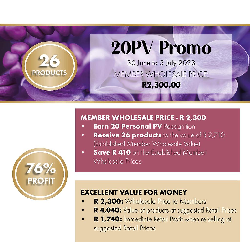 20PV PROMO SPECIAL